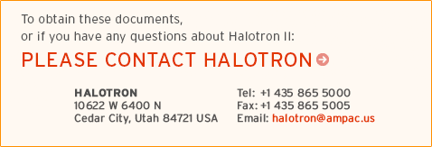 Halotron Contact